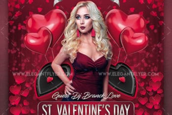 Valentine’s Day Special Flyer Mockup – Available in PSD Format