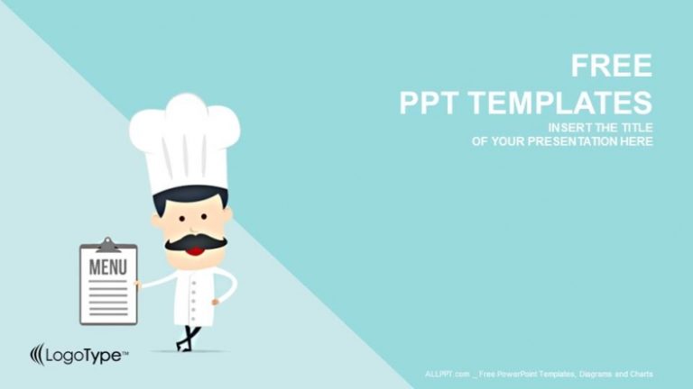 Free Cartoon Vector Chef Powerpoint Template - DesignHooks