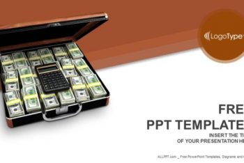 Free Money Briefcase Concept Powerpoint Template