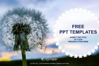 Free Fluffy Dandelion Seeds Powerpoint Template