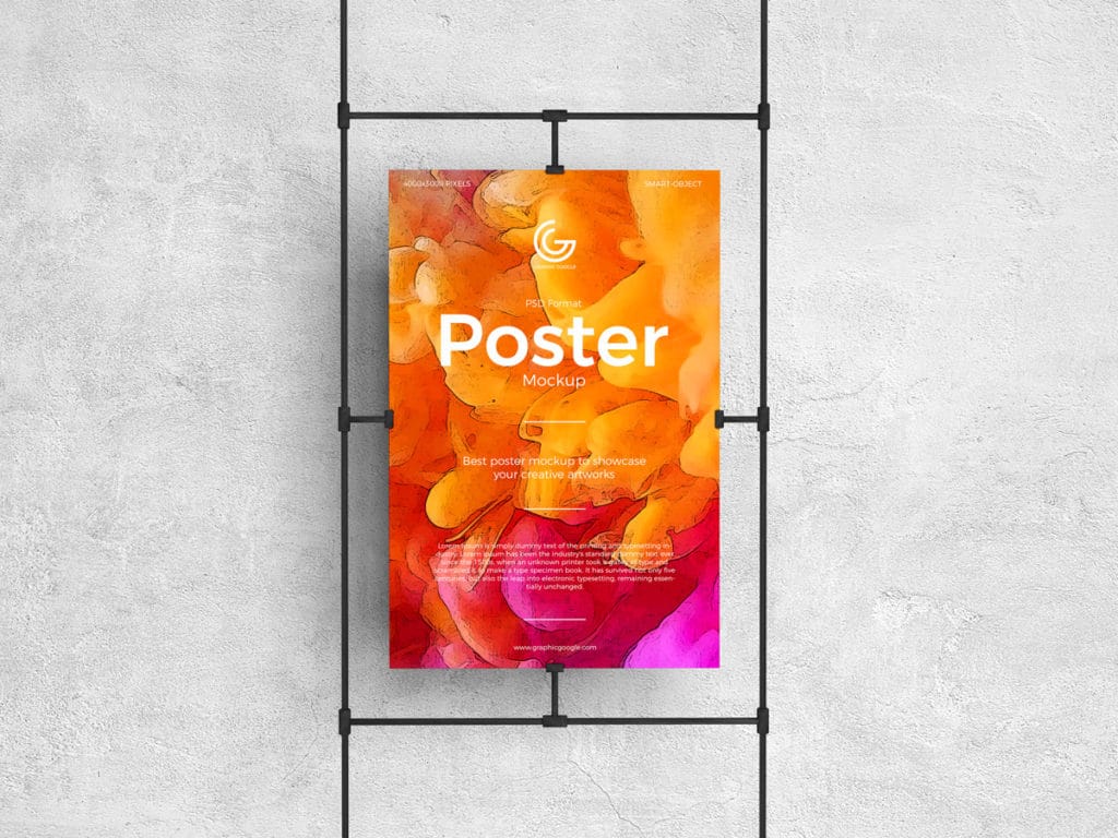 Poster Stand PSD Mockup Download for Free - DesignHooks