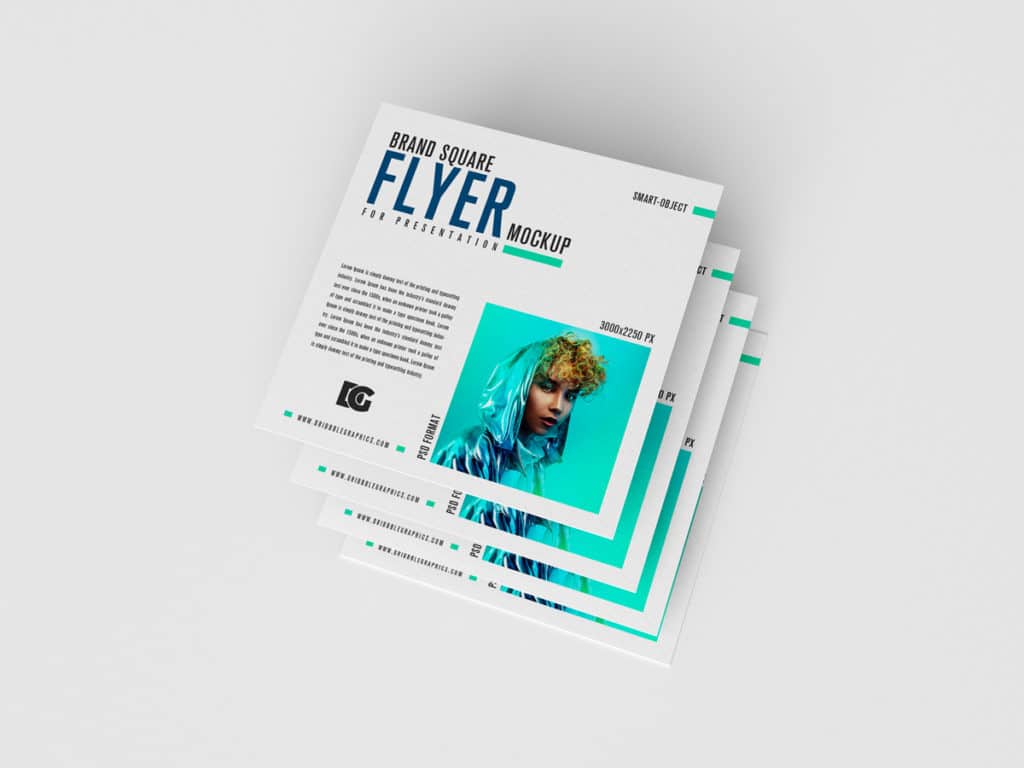 Square Flyer PSD Mockup Download for Free - DesignHooks
