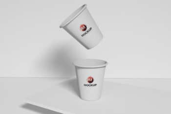 Simple & Sober Paper Cup PSD Mockup for Free