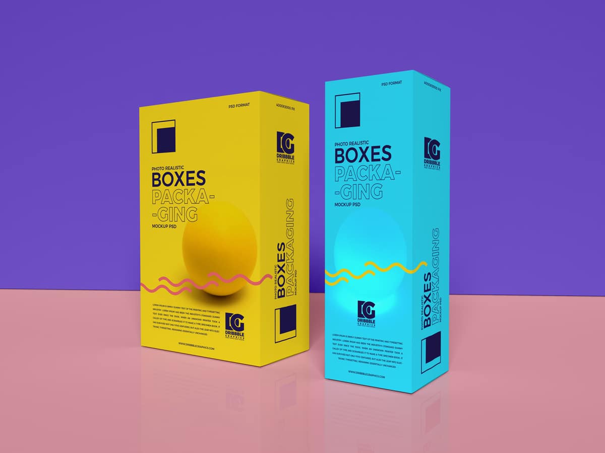 Download Packaging Box Design PSD Mockup Download for Free ...