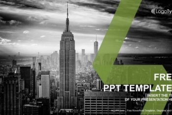 Free New York Skyline Powerpoint Template