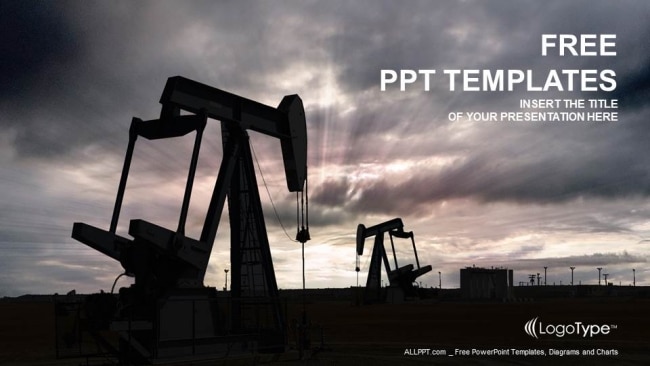 Free Oil Pump Jack Powerpoint Template - DesignHooks