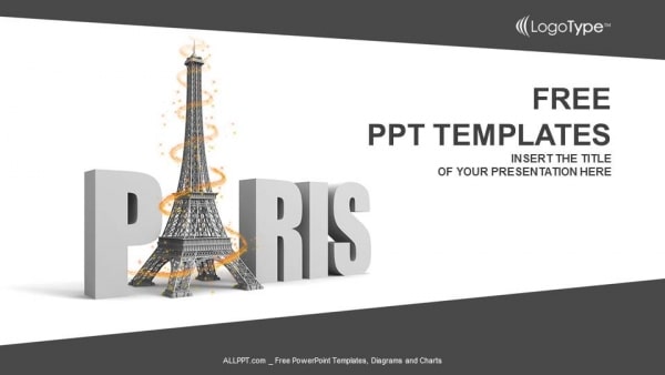 Free Paris Eiffel Tower Powerpoint Template Designhooks