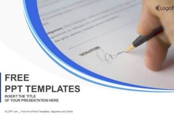 Free Responsible Document Signing Powerpoint Template