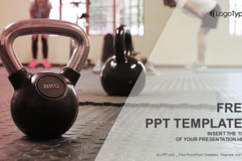 Free Kettle Bell Fitness Powerpoint Template