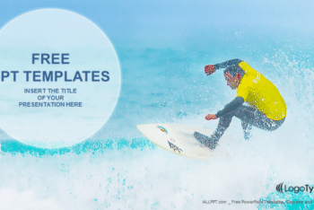 Free Intense Surfer Watersport Powerpoint Template