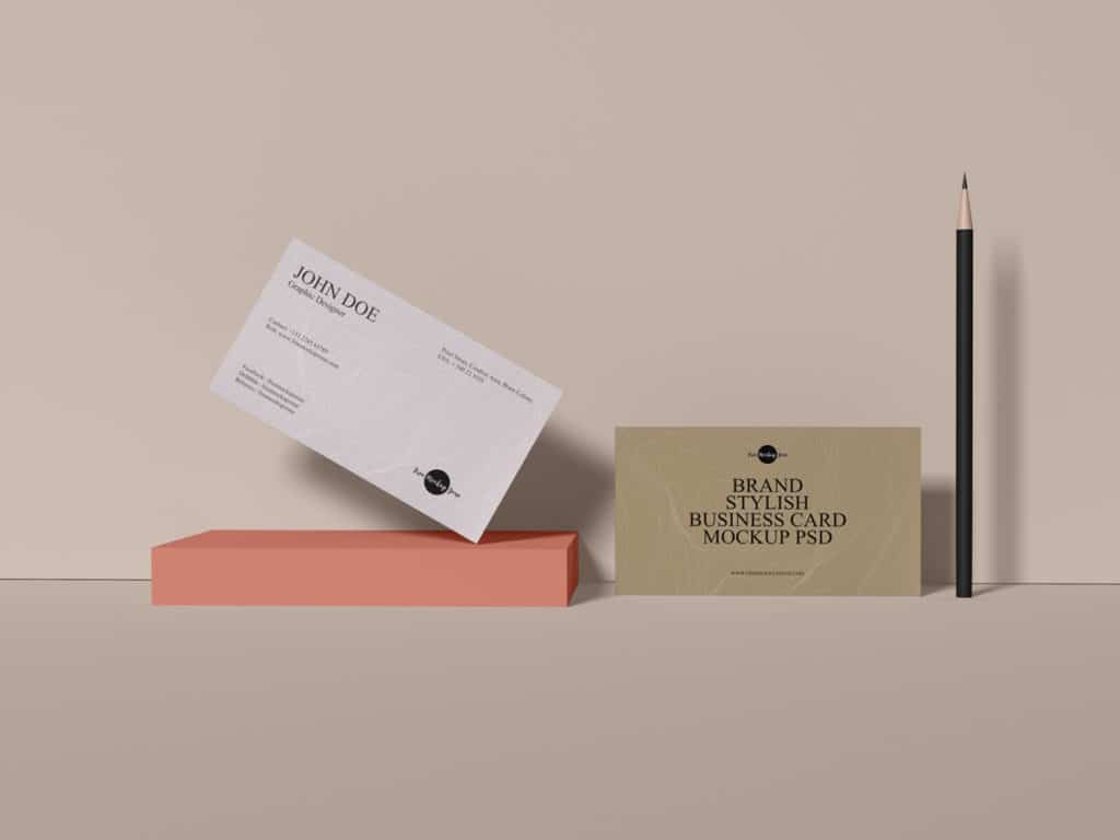 Business Card Set PSD Mockup Download for Free - DesignHooks