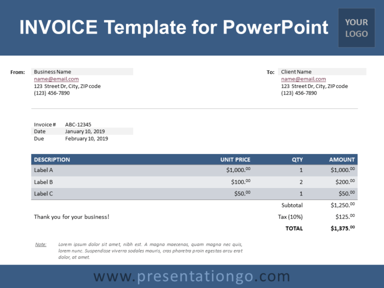Free Invoice Template For Iphone