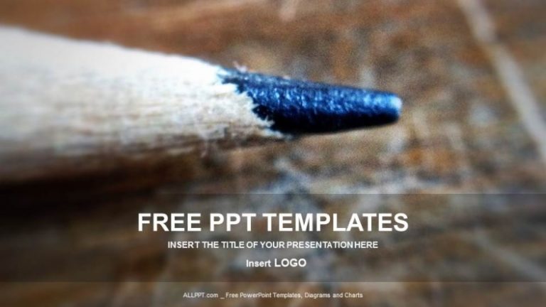 Free Pencil Education Concept Powerpoint Template - DesignHooks