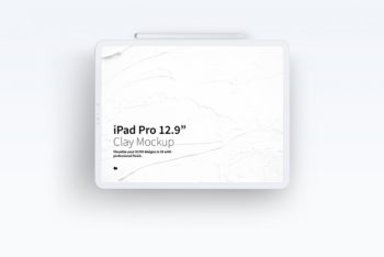 iPad Pro 12.9″ Mockup for Presenting & Visualizing Designs for UI/UX, Websites or Applications
