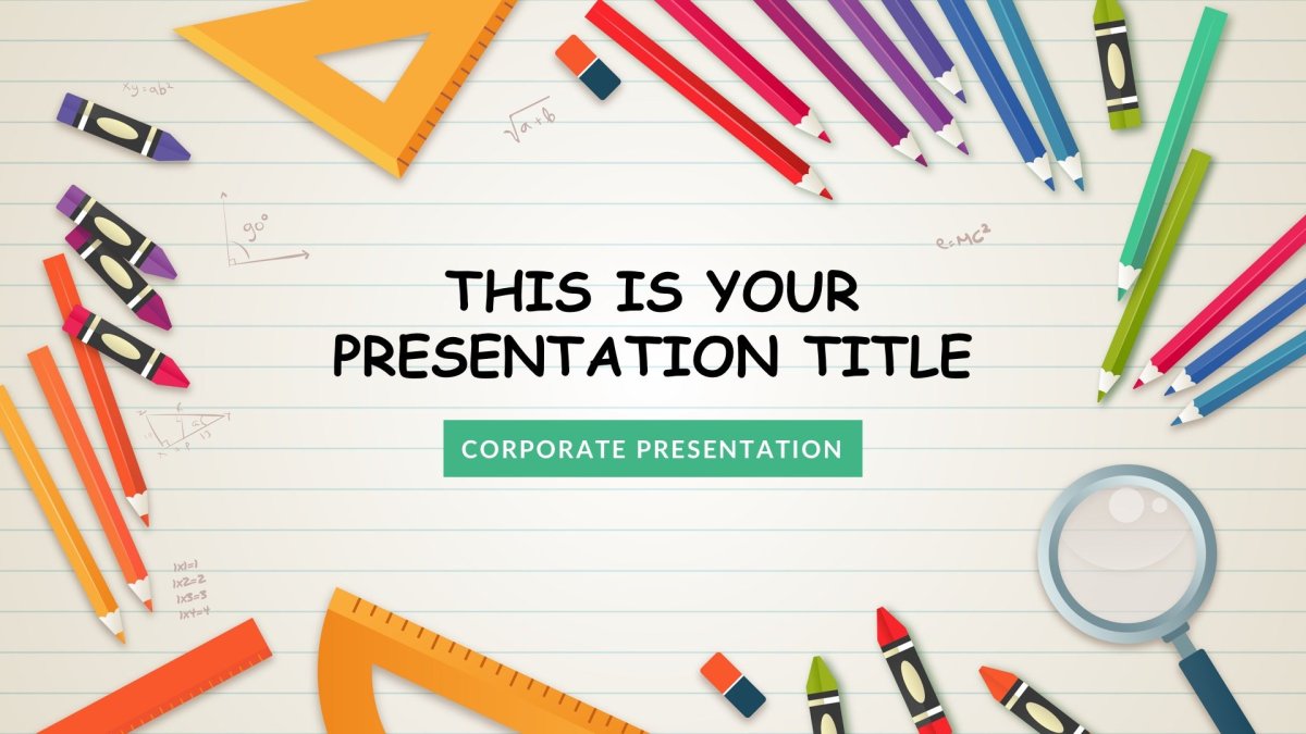 powerpoint presentation template for school