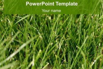 Free Nature Grass Slides Powerpoint Template