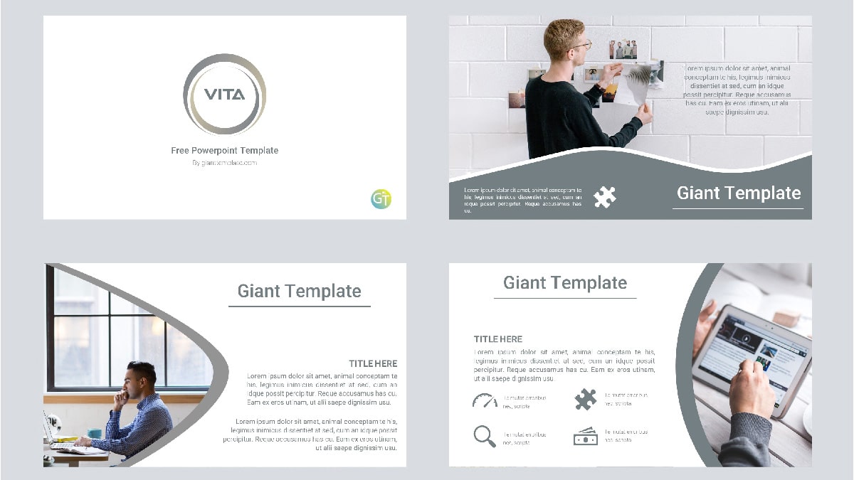 Free Clean Professional Slides Powerpoint Template DesignHooks