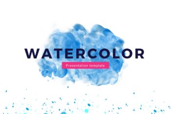 Free Artistic Watercolor Theme Powerpoint Template