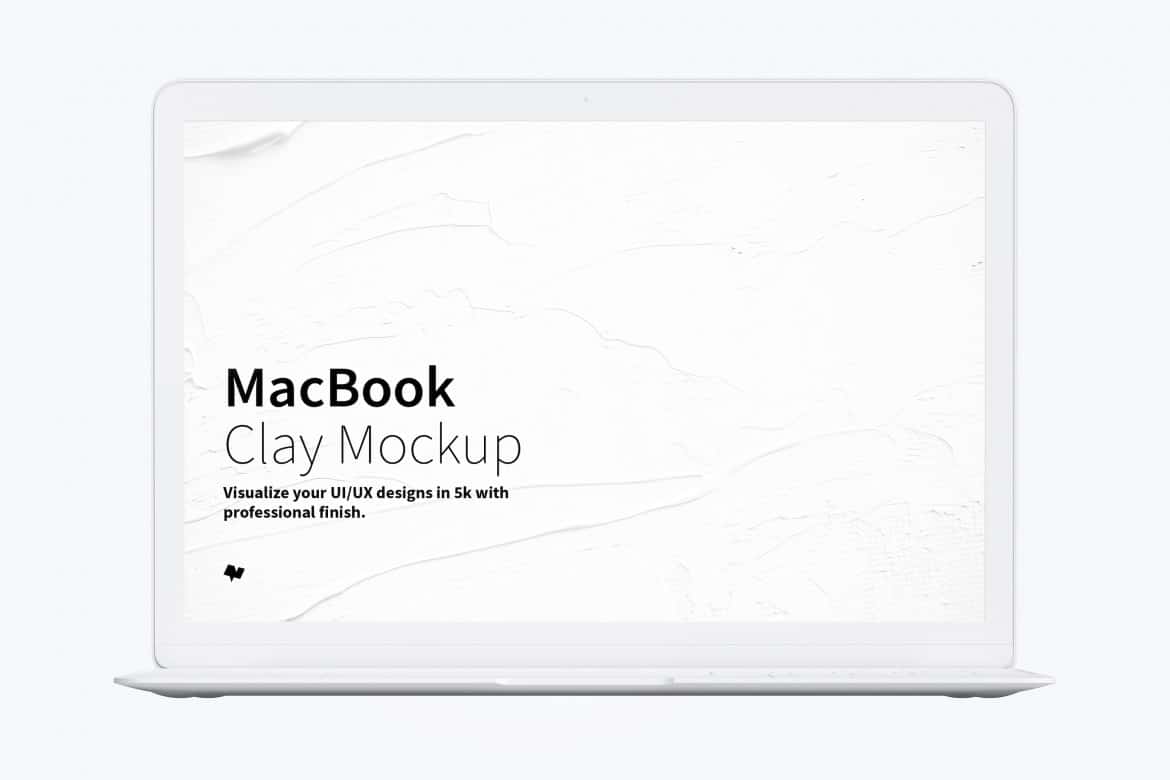 Download MacBook Mockup with Clay Effect for Free - DesignHooks