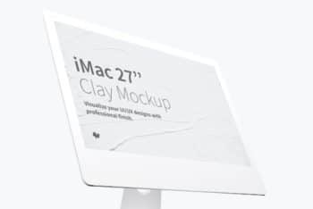 iMac PSD Mockup for Visualizing UI/UX Designs with Professional Touch