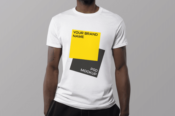 Download Round Neck Men T-shirt PSD Mockup Download Free - DesignHooks