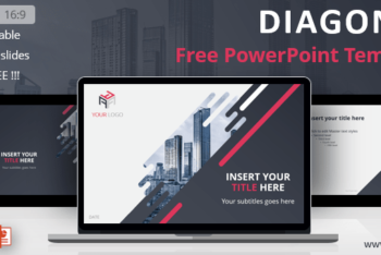 Free Diagonal Style Slides Powerpoint Template