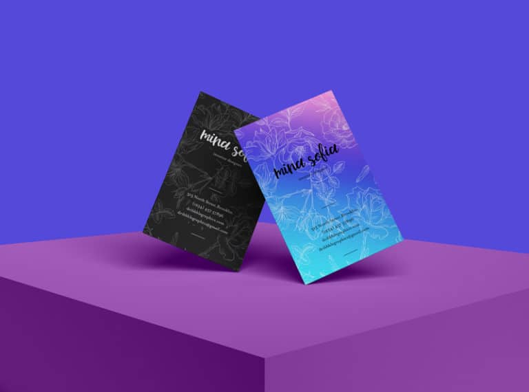 Stylish Business Card PSD Mockup Download Free - DesignHooks