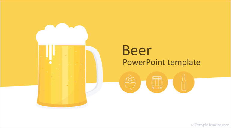 Free Beer Art Slides Powerpoint Template - DesignHooks