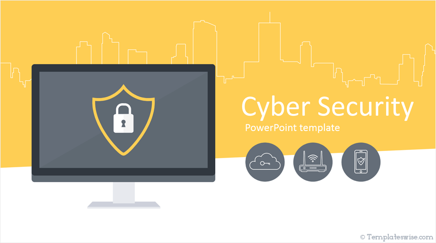 Free Cyber Security Lessons Powerpoint Template - DesignHooks