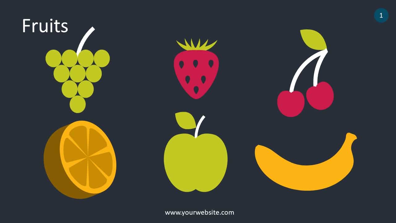 Healthy Fruits Vector