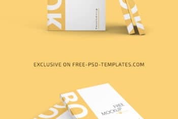Free Book Cover PSD Mockup to Design Beautiful Book Cover