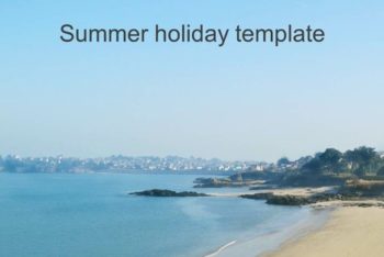 Free Summer Holiday Concept Powerpoint Template