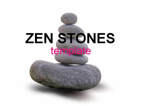 Free Zen Stones Concept Powerpoint Template Zen Stones Concept