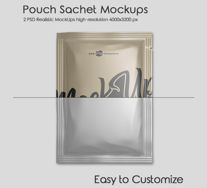 Download Pouch Sachet PSD Mockup Template Download Free - DesignHooks