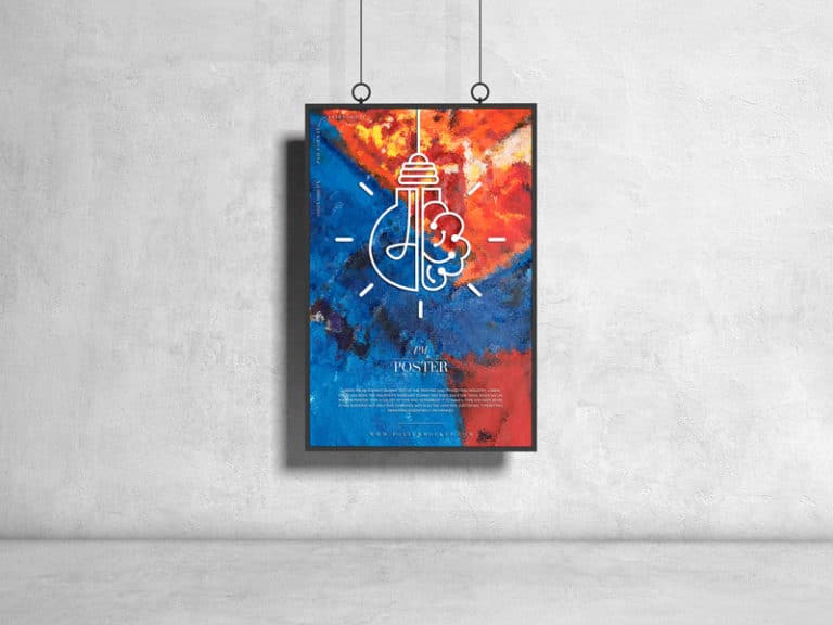 Hanging Poster Design PSD Mockup Download | DesignHooks