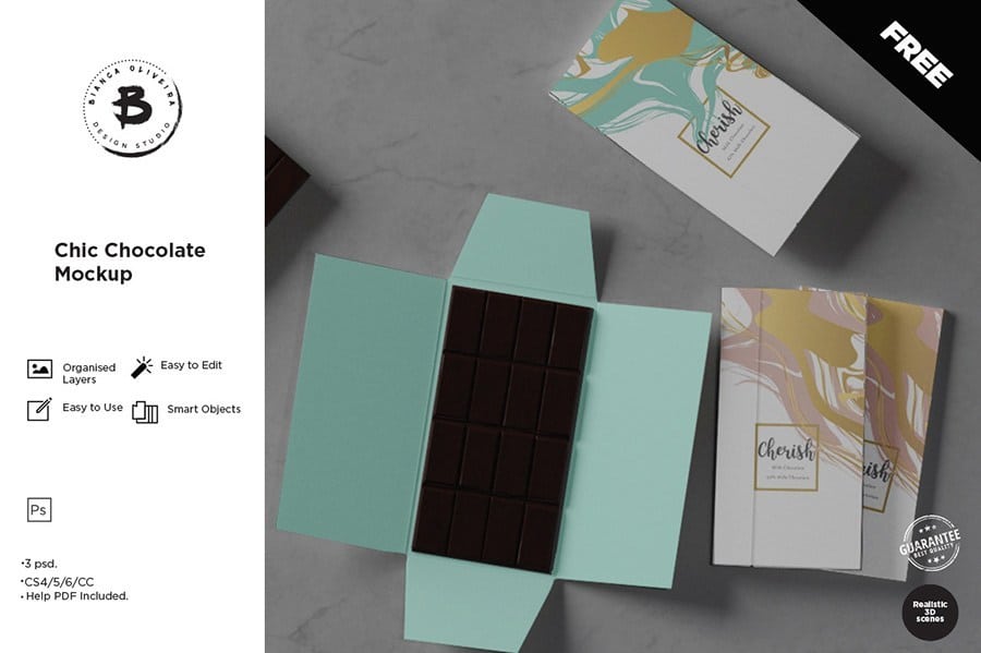 Download Chocolate Bar Packaging Psd Mockup Download For Free Designhooks PSD Mockup Templates