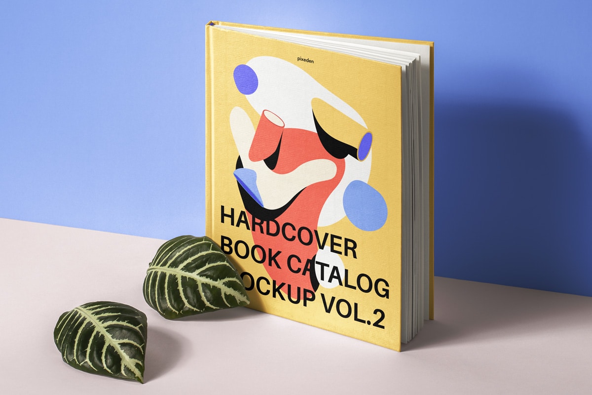 Hardcover Book Catalog PSD Mockup Download for Free - DesignHooks
