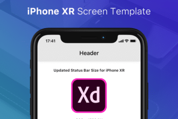 Download iPhone XR Screen Template – Adobe XD for Free