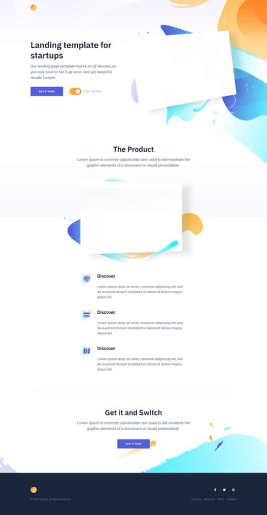Responsive Landing Page Template Download for Free - DesignHooks