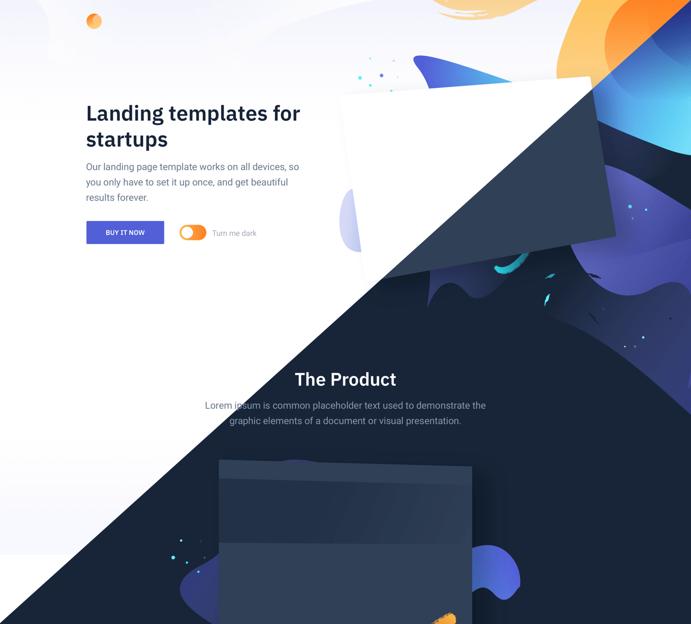 responsive landing page template