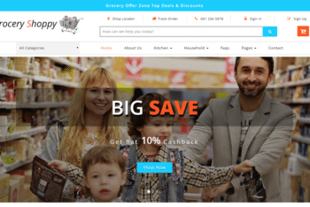 Grocery Shoppy – Online Store Ecommerce Template