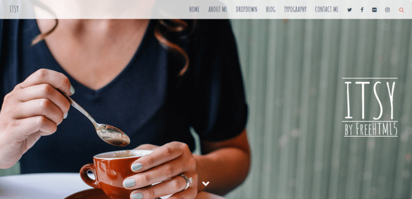 Itsy - Free HTML5 personal blog template