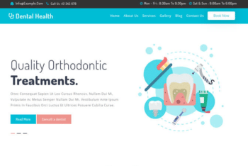 Dental Health – Free HTML Medical Website Template