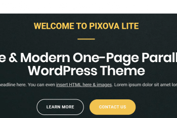 Free Pixova Lite – One Page WordPress Theme Download