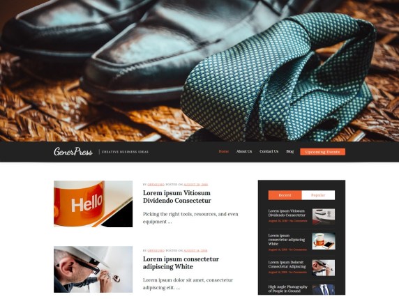 GenerPress multipurpose WordPress theme