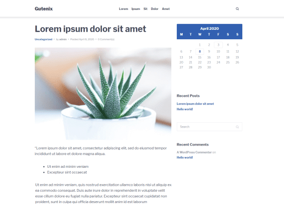 Gutenix - multipurpose WordPress theme