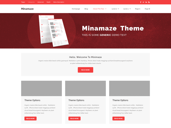 Miniamaze eMagazine WordPress Theme