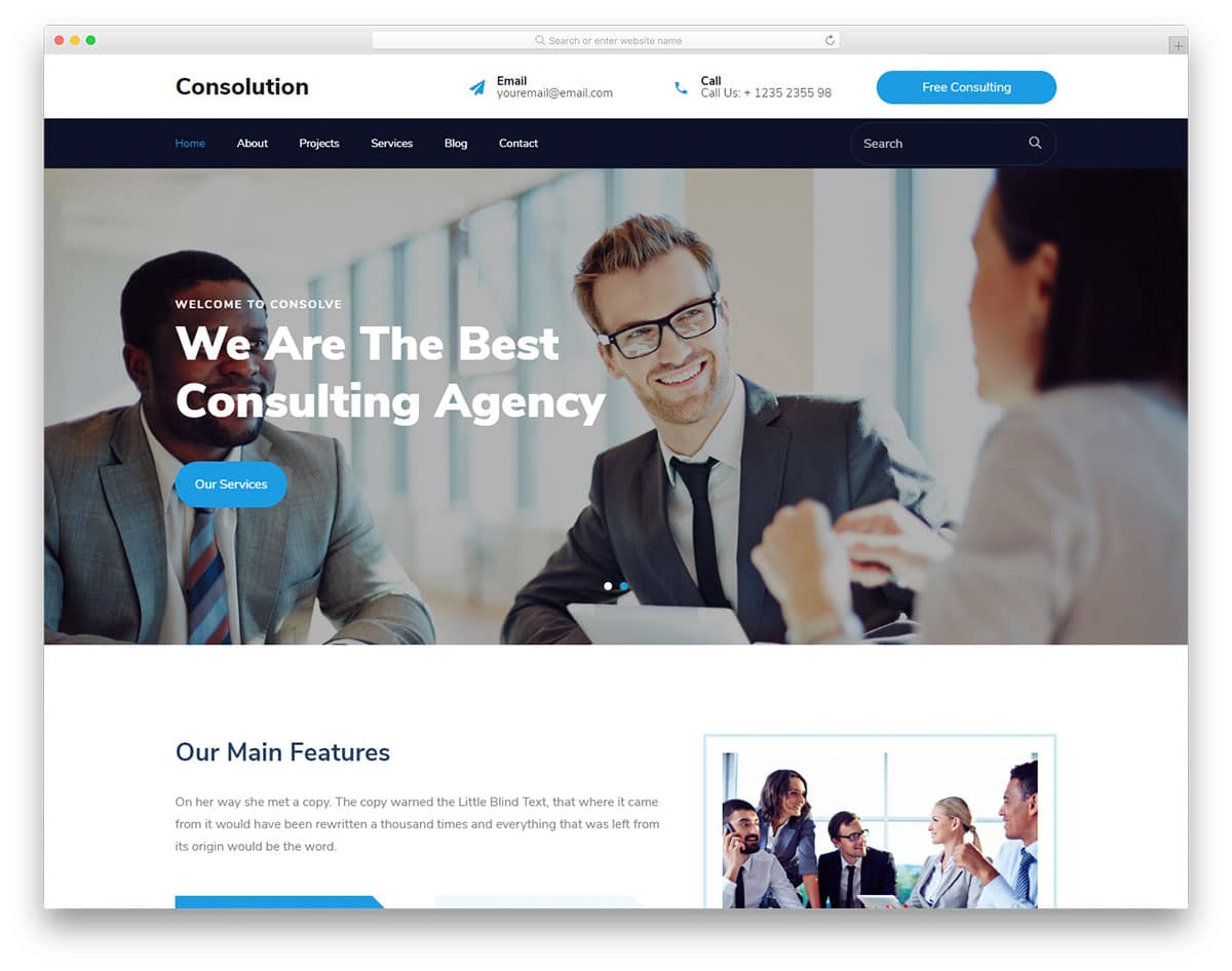Consulotion - Consultation business website HTML template