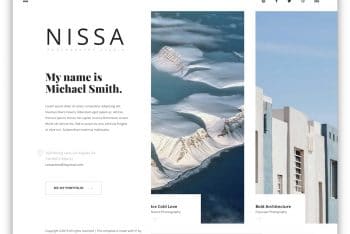 NISA – Photography Website HTML Template Free Download