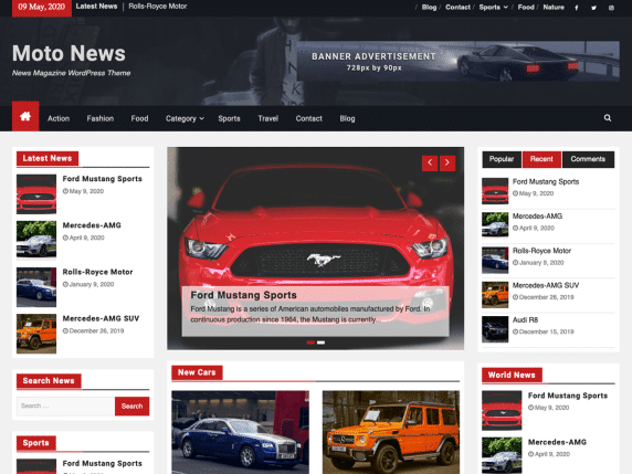 Moto News - News Magazine WordPress theme